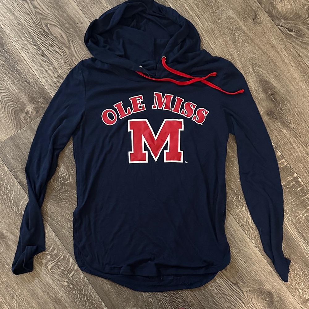 NWOT - Ole Miss Navy Hoodie Small thin hoodie  not thick
